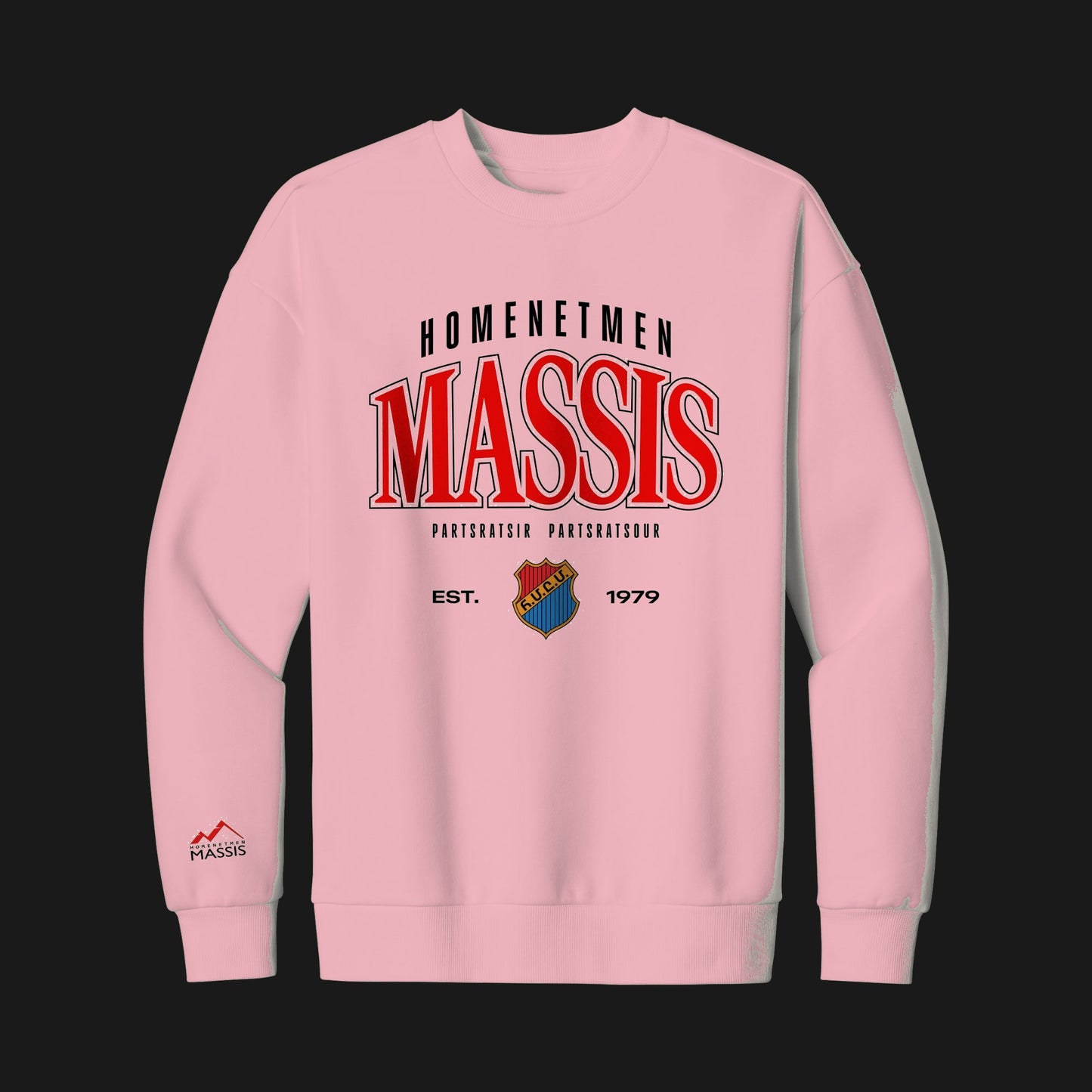 Massis Rise & Raise Crewneck Sweater Pink