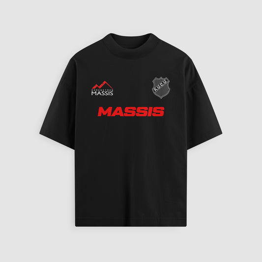 Massis Team Tee in black, front