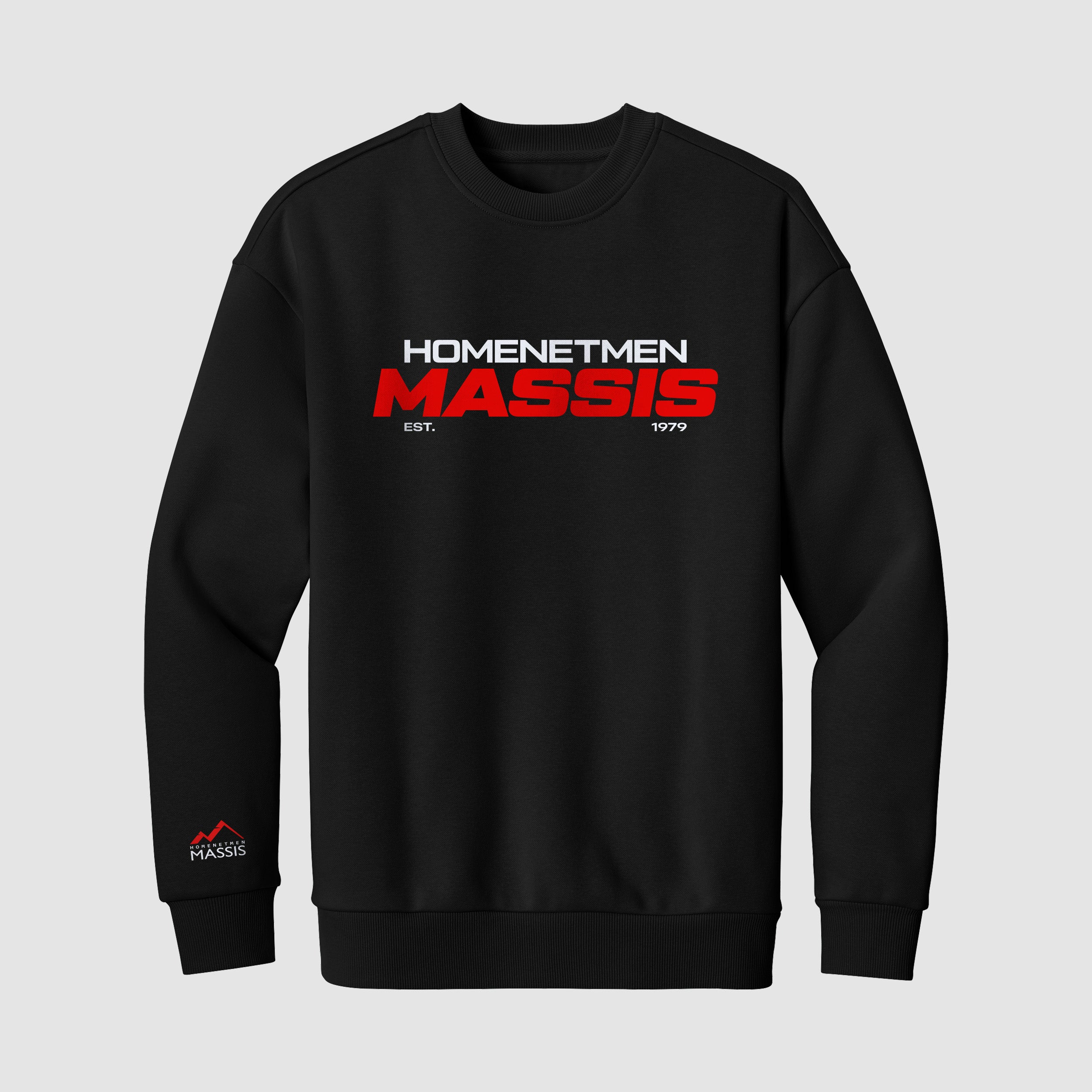 Massis Basic Text Crewneck Sweater