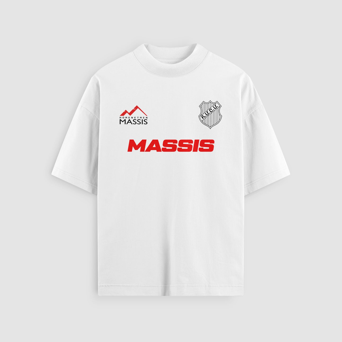Massis Team Tee in white, front