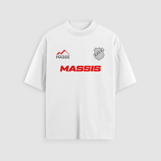 Massis Team Tee in white, front