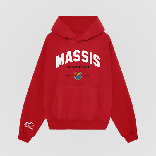 Massis Basketball Hoodie in red
