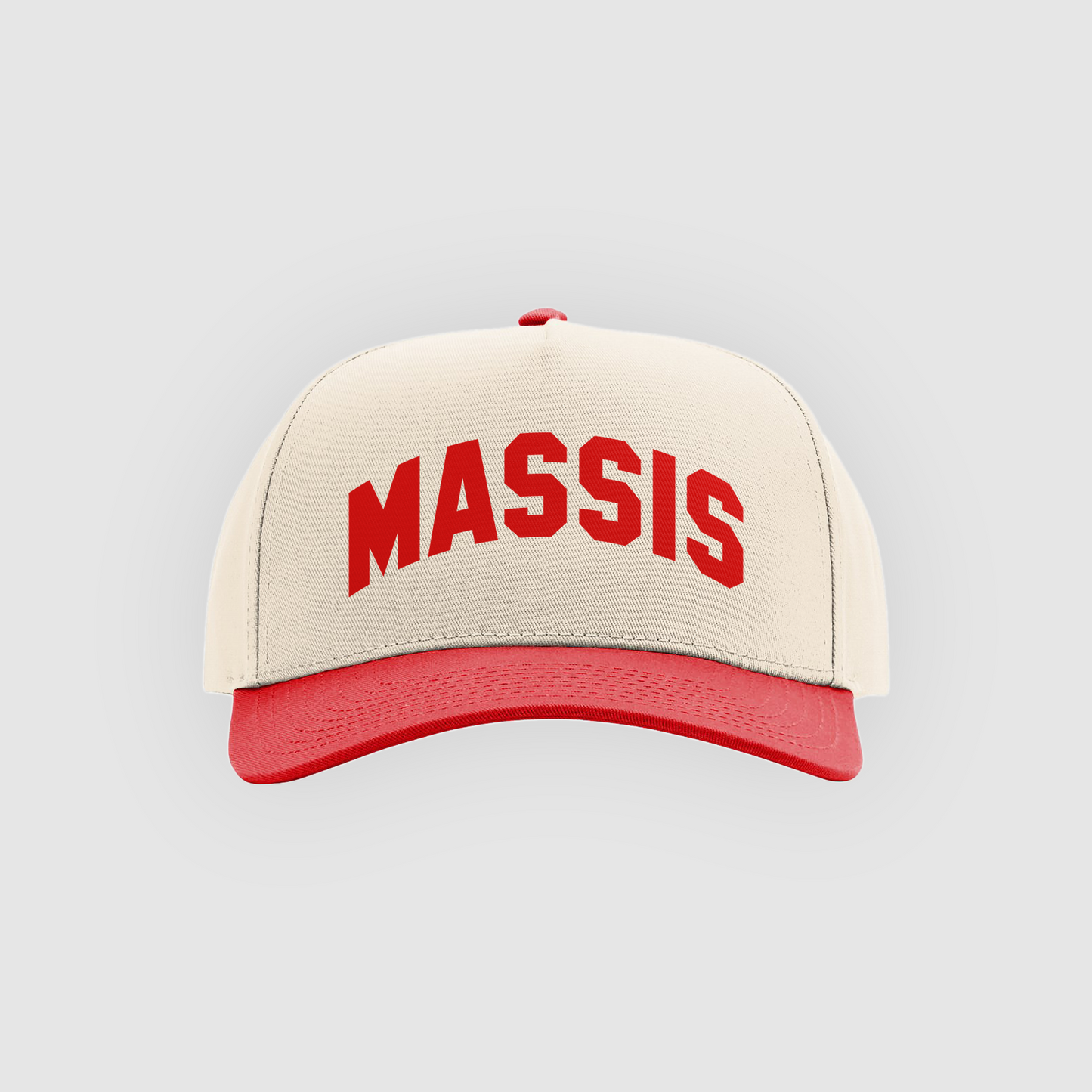 Massis Basic Hat in cream and red