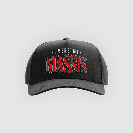 Massis Rise and Raise Hat in cream and red