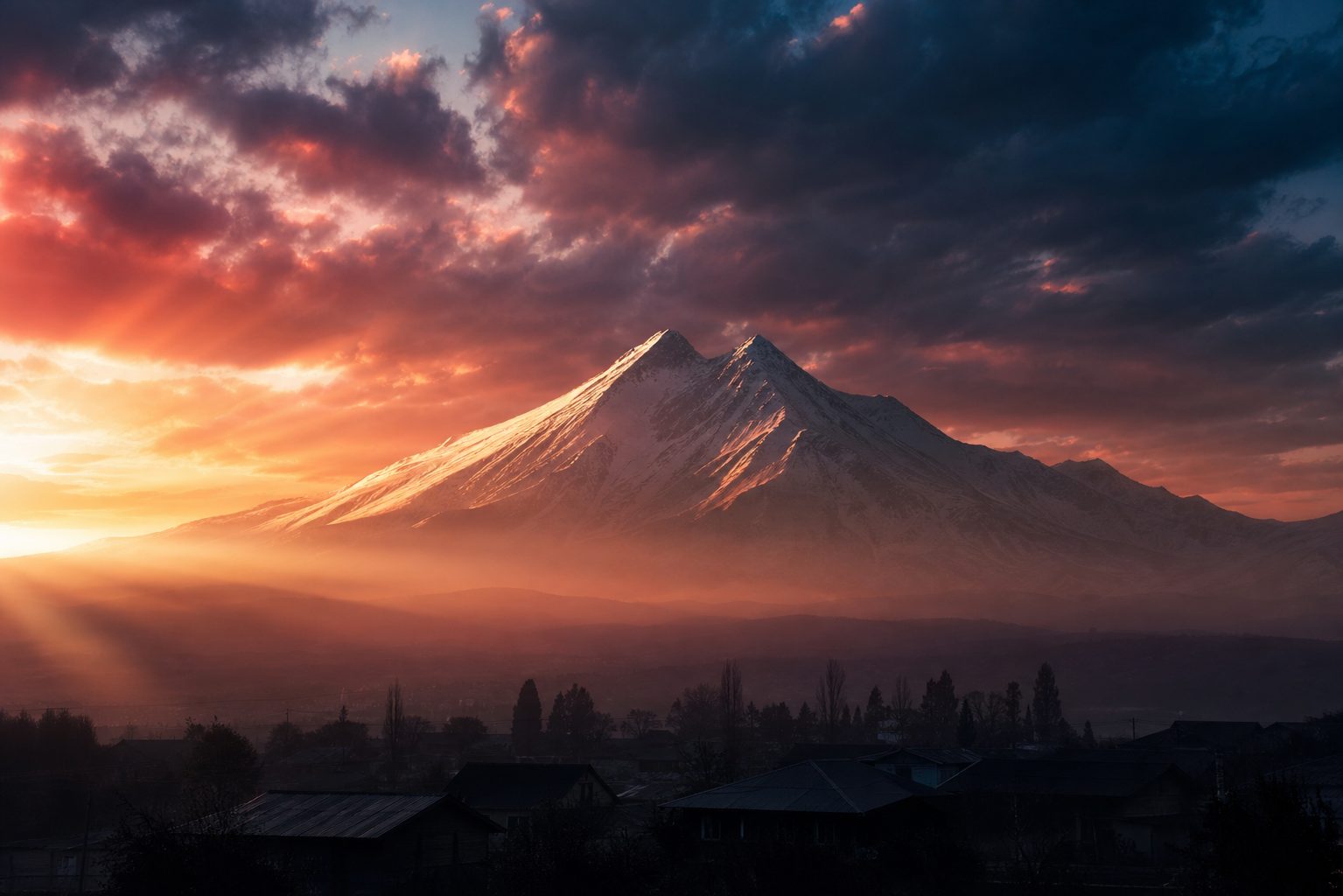 Mt Ararat at sunrise
